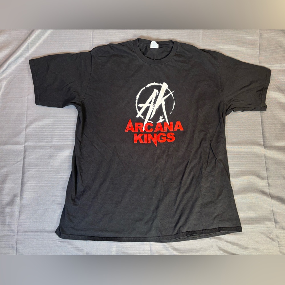 Arcana Kings Band T-Shirt | Logo Graphic | Black | 2XL